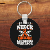 Trotse nicht van een leukemie Warrior Awareness Bl Sleutelhanger (Voorkant)