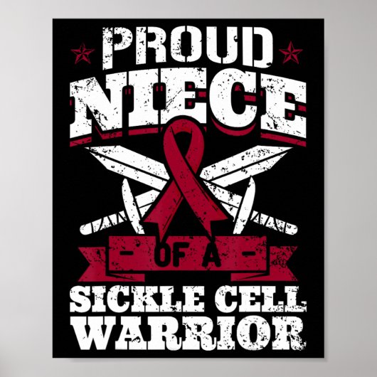 Trotse nicht van een sikkelcelstrijder SCD bewustz Poster (Voorkant)
