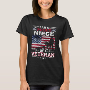 Trotse Niece Veteraan Niets Maakt Patriottische Ve T-shirt