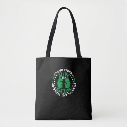 Trotse Niertransplantatie Krijger Leven en Tote Bag (Voorkant)