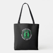Trotse Niertransplantatie Krijger Leven en Tote Bag (Achterkant)