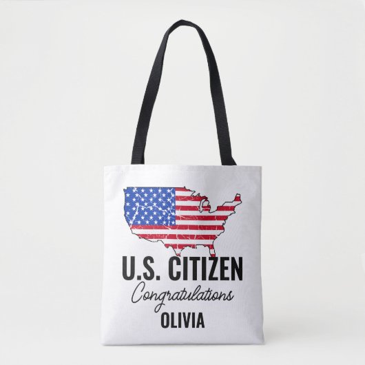 Trotse Nieuwe Amerikaanse Burger – Amerikaanse Lan Tote Bag (Voorkant)