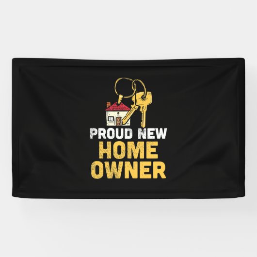 Trotse Nieuwe Huiseigenaar Spandoek (Horizontaal)