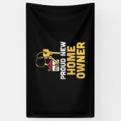 Trotse Nieuwe Huiseigenaar Spandoek (Verticaal)