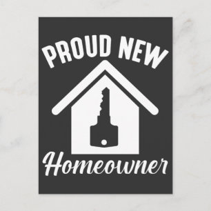 Trotse Nieuwe Huiseigenaar Woning Inwoning Briefkaart