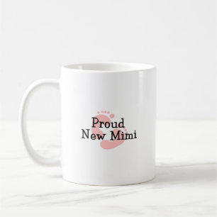 Trotse Nieuwe Mimi Baby Meisje Voetafdrukken Koffiemok
