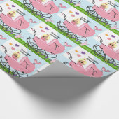 Trotse Nieuwe Oma - Baby Meisje Cadeaupapier (Hoek)