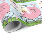 Trotse Nieuwe Oma - Baby Meisje Cadeaupapier (Rol Hoek)