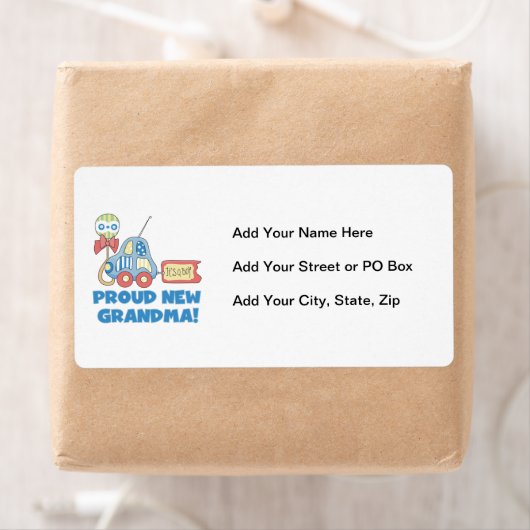 Trotse nieuwe oma Het is een jongen cadeaus Etiket (Insitu)