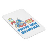 Trotse nieuwe oma Het is een jongen cadeaus Magneet (Rechterzijde)