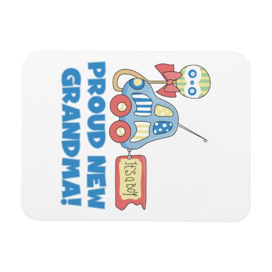 Trotse nieuwe oma Het is een jongen cadeaus Magneet (Horizontaal)