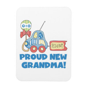 Trotse nieuwe oma Het is een jongen cadeaus Magneet