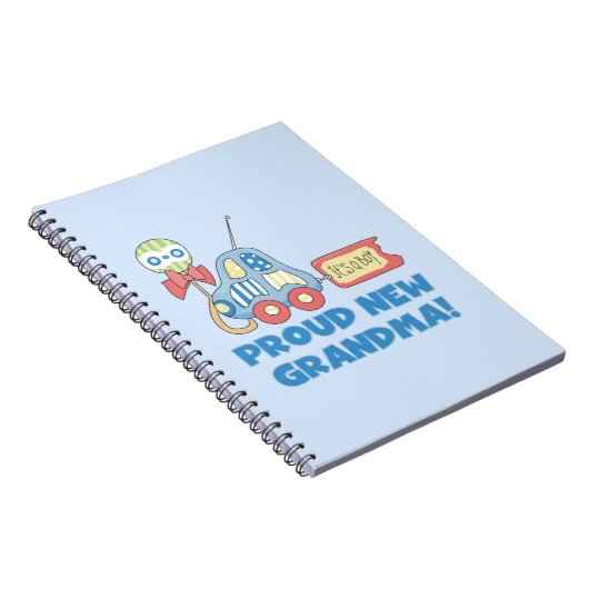 Trotse nieuwe oma Het is een jongen cadeaus Notitieboek (Rechterzijde)