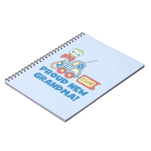Trotse nieuwe oma Het is een jongen cadeaus Notitieboek (Linkerzijde)