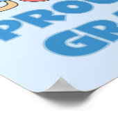 Trotse nieuwe oma Het is een jongen cadeaus Poster (Hoek)