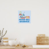 Trotse nieuwe oma Het is een jongen cadeaus Poster (Keuken)