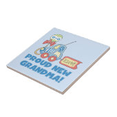 Trotse nieuwe oma Het is een jongen cadeaus Tegeltje (Zijkant)