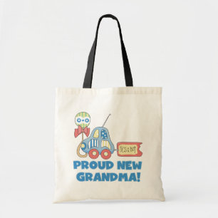 Trotse nieuwe oma-het is een jongen Tshirts en ges Tote Bag