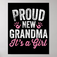 Trotse Nieuwe Oma Het Is Een Meisje Moeder Binnenk