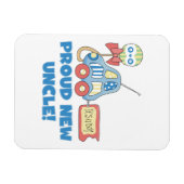 Trotse nieuwe oom auto het is een jongen cadeaus magneet (Horizontaal)