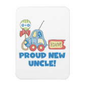 Trotse nieuwe oom auto het is een jongen cadeaus magneet (Verticaal)