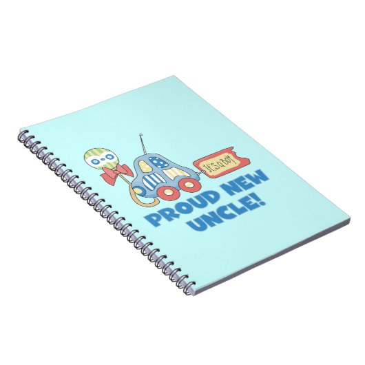 Trotse nieuwe oom auto het is een jongen cadeaus notitieboek (Rechterzijde)