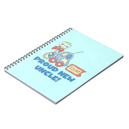 Trotse nieuwe oom auto het is een jongen cadeaus notitieboek (Linkerzijde)