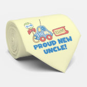 Trotse nieuwe oom auto het is een jongen cadeaus stropdas (Opgerold)