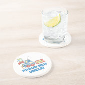 Trotse nieuwe oom auto het is een jongen cadeaus zandsteen onderzetter (Zijkant)