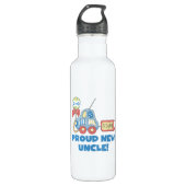 Trotse nieuwe oom auto het is een jongen waterfles  (Voorkant)