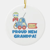 Trotse nieuwe opa auto het is een jongen cadeaus keramisch ornament (Voorkant)