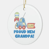 Trotse nieuwe opa auto het is een jongen cadeaus keramisch ornament (Links)