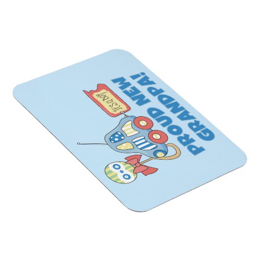 Trotse nieuwe opa auto het is een jongen cadeaus magneet (Rechterzijde)