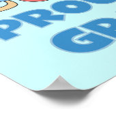 Trotse nieuwe opa auto het is een jongen cadeaus poster (Hoek)