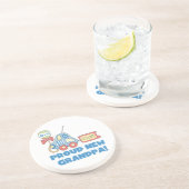 Trotse nieuwe opa auto het is een jongen cadeaus zandsteen onderzetter (Zijkant)