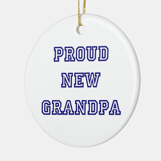 Trotse nieuwe opa universiteit tekstgeschenken keramisch ornament (Links)