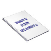 Trotse nieuwe opa universiteit tekstgeschenken notitieboek (Rechterzijde)