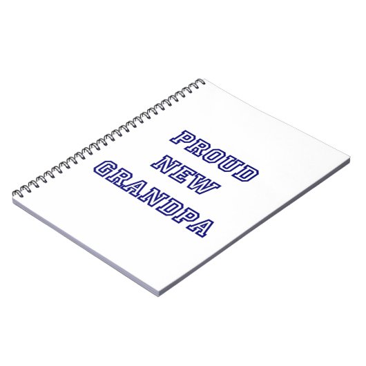 Trotse nieuwe opa universiteit tekstgeschenken notitieboek (Linkerzijde)