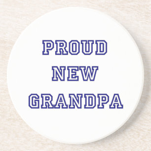 Trotse nieuwe opa universiteit tekstgeschenken zandsteen onderzetter