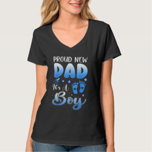 Trotse Nieuwe Papa Het Is Een Jongen Bevorderd tot T-shirt
