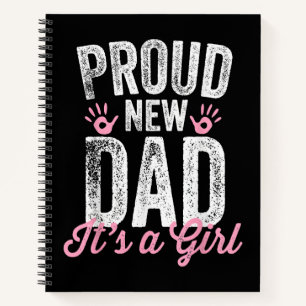 Trotse Nieuwe Papa Het Is Een Meisje Cadeaus Vader Notitieboek