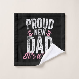 Trotse Nieuwe Papa Het Is Een Meisje Cadeaus Vader Washandje