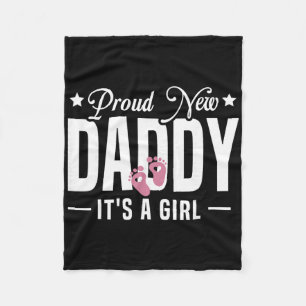 Trotse nieuwe papa Het is leuk om voor de 1e keer Fleece Deken