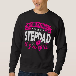 Trotse nieuwe stiefvader het is een meisje geslach trui