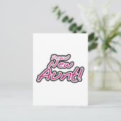 Trotse nieuwe tante tshirts en geschenken briefkaart (Staand voorkant)