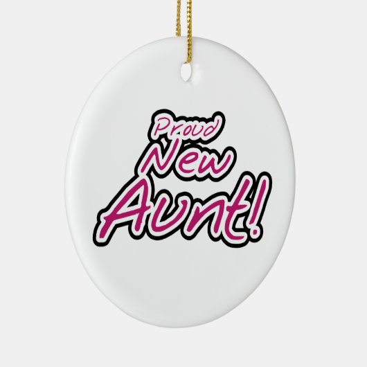 Trotse nieuwe tante Tshirts en geschenken Keramisch Ornament (Rechts)