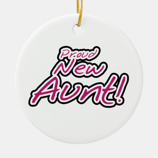 Trotse nieuwe tante Tshirts en geschenken Keramisch Ornament (Voorkant)