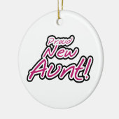 Trotse nieuwe tante Tshirts en geschenken Keramisch Ornament (Links)