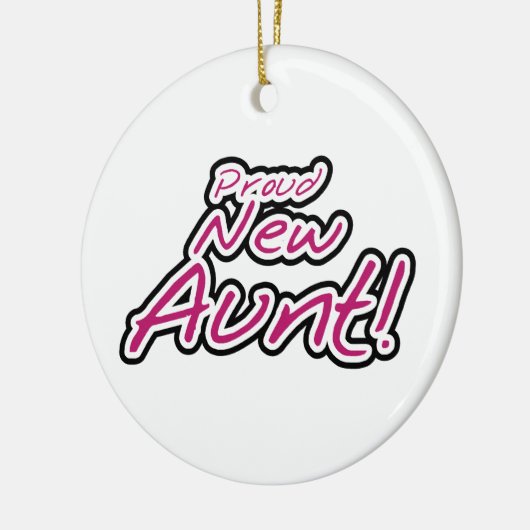 Trotse nieuwe tante Tshirts en geschenken Keramisch Ornament (Links)