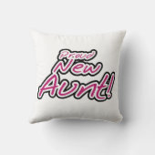 Trotse nieuwe tante Tshirts en geschenken Kussen (Achterkant)